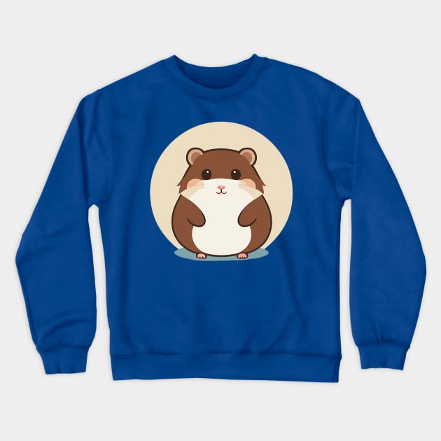 Cute little happy hamster Crewneck Sweatshirt by CursedContent